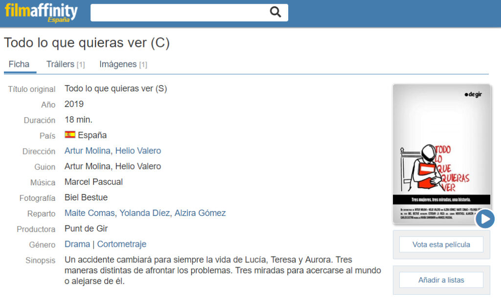 filmaffinity todo lo que quieras ver 1024x620 - ¡"Todo lo que quieras ver" ya está en Filmaffinity!